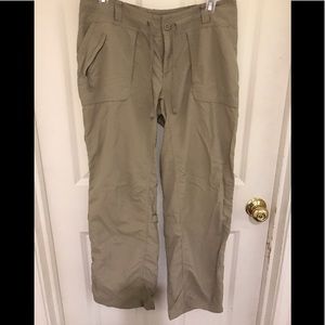 The North Face khaki Hiking Pant. Size 10